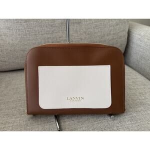 Flat Brown Lanvin Parfums Turkish Airlines Business Class purse only